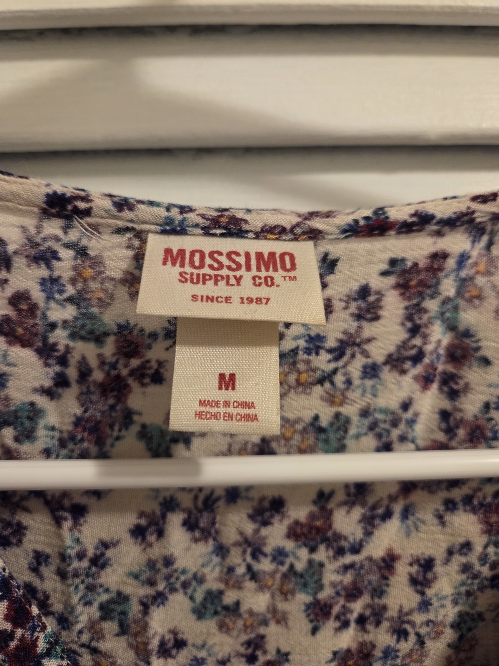 Floral Tie-Front Long Sleeve Women's Top - Picture 6 of 7